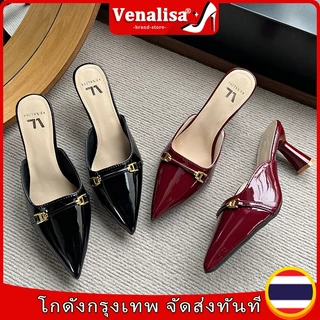 Venalisa มีสไตล์ สีแดง สิทธิบัตร หนัง ล่อ แหลม สูง รองเท้าส้นสูง เหมาะสม สำหรับ ใดๆ โอกาส สำหรับ