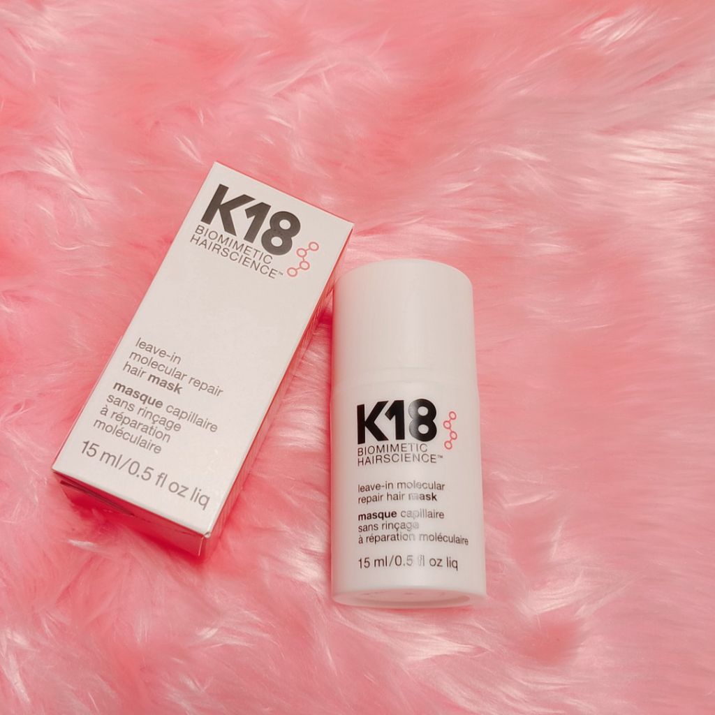 🔥ของแท้พร้อมส่ง🔥 🌈ผลิตปี 2025 🌈K18 Leave-In Molecular Repair Hair Mask 15 ml ช่วยฟื้นฟูผมเสีย จากการ