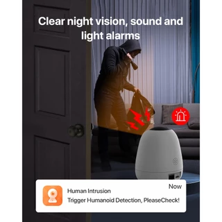 Tenda CP7 Pan/Tilt Wireless Security IP Camera WiFi ภาพคมชัดความละเอียด 5MP Night Vision Indoor CCTV