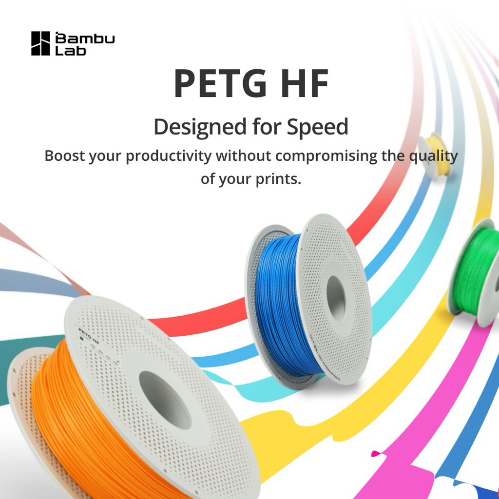 ♻️ Bambu Lab PETG-HF Refill Filament 1.75mm – เส้นใย PETG รุ่น High Flow (Refill) สำหรับงานพิมพ์ 3D 