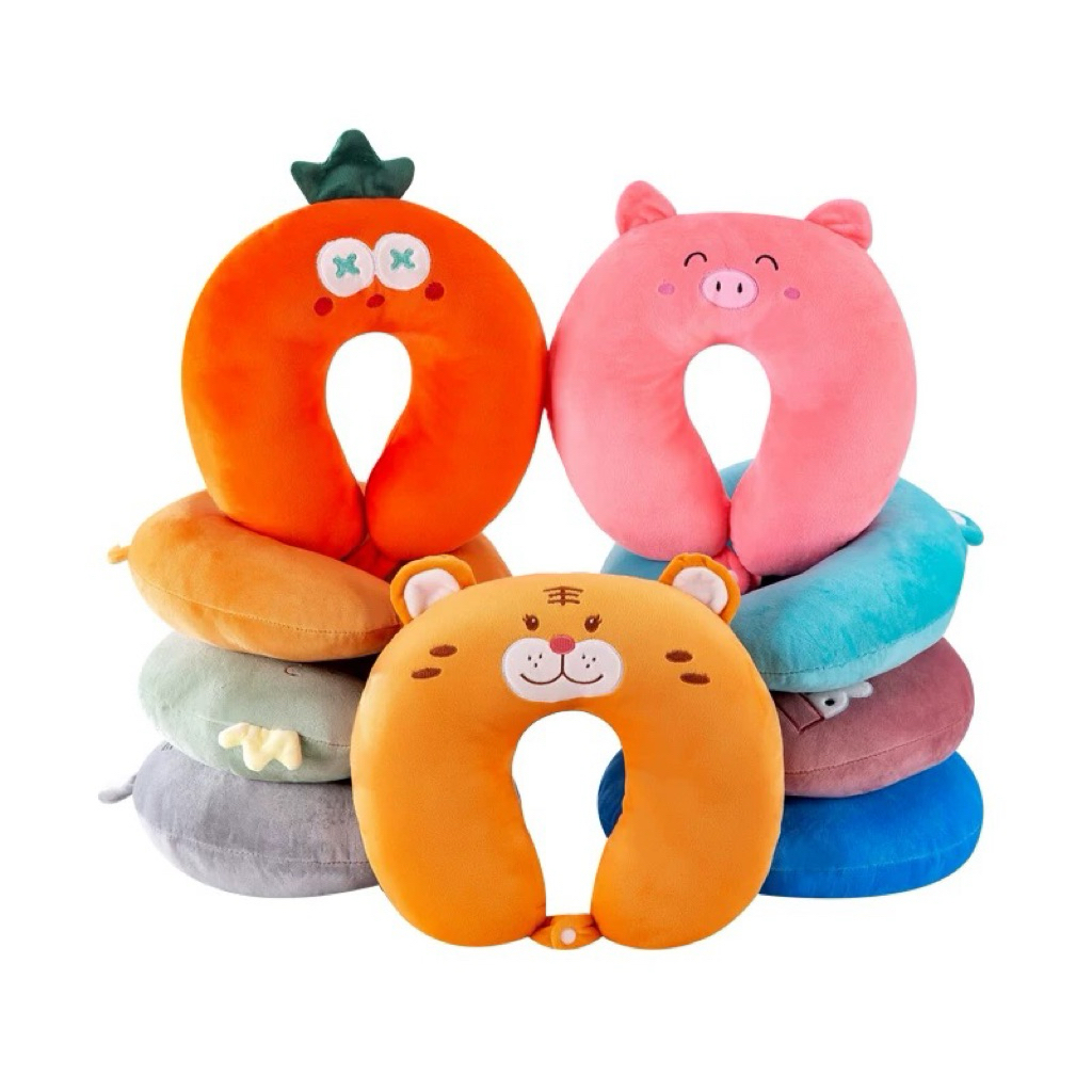 DUDEE หมอนรองคอตัวยู หมอนรองคอ แก้เมื่อย แก้ปวดคอ หลากหลายสี