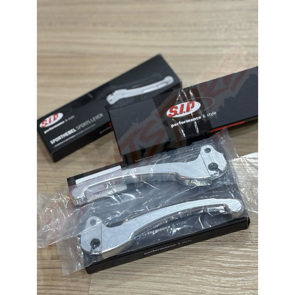 มือเบรค/ครัช SIP สีเงิน (ไม่ดิส) For Vespa Classic