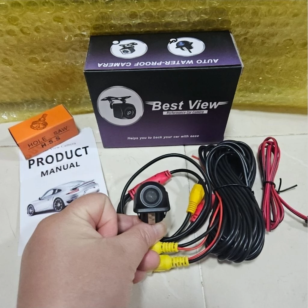 กล้องมองหลัง กล้องถอยหลัง  AHD 720 /1080 แบบฝัง เจาะ📌 มุมมองกว้าง 170°HD กันน้ำ มองกลางคืนชัด thumbnail 7