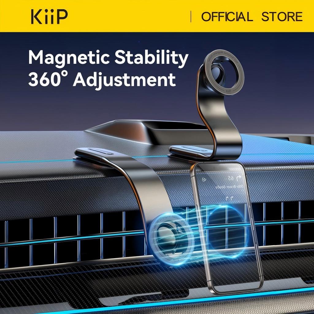 KiiP MCH06 ที่จองโทรศัพท์รถแบบแม่เหล็ก สำหรับแดชบอร์ดรถ สามารถพับได้