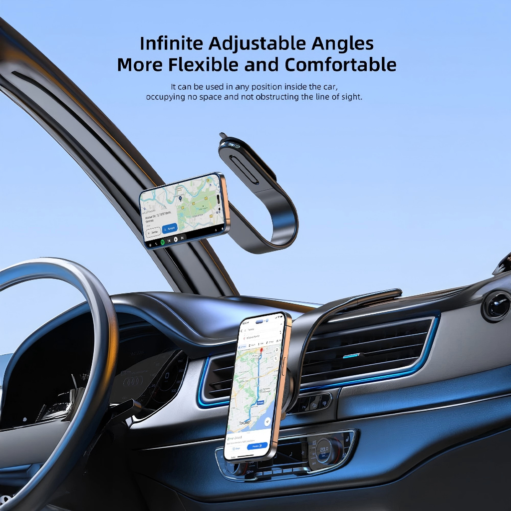 KiiP MCH06 ที่จองโทรศัพท์รถแบบแม่เหล็ก สำหรับแดชบอร์ดรถ สามารถพับได้ - รูปที่ 3