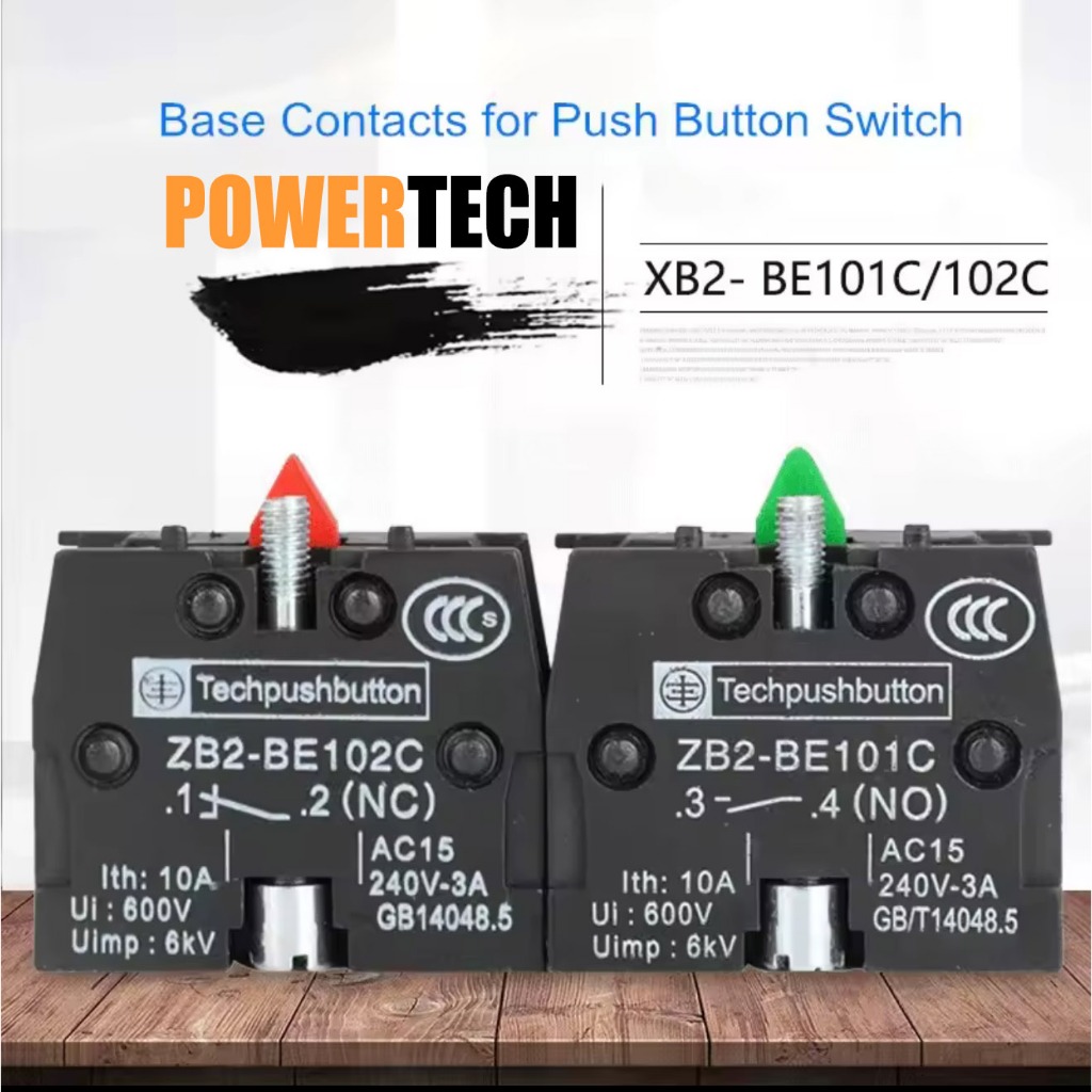คอนแทค สวิตช์ Contact 10A 600V มี 2 แบบ NO -ZB2-BE101C  NC -ZB2-BE102C