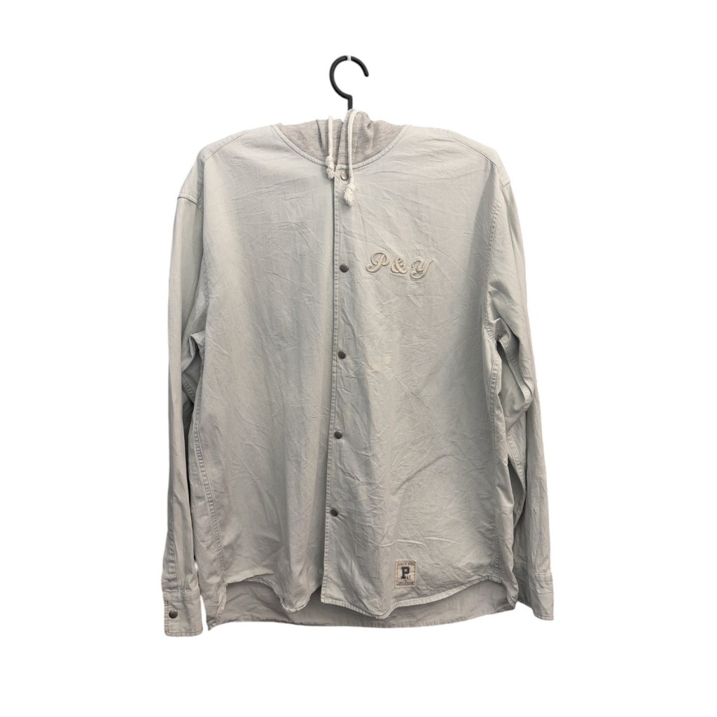 เสื้อ Hood ยีนส์ Purple & Yellow อก 48" ยาว 27" มือสอง รหัสsd48