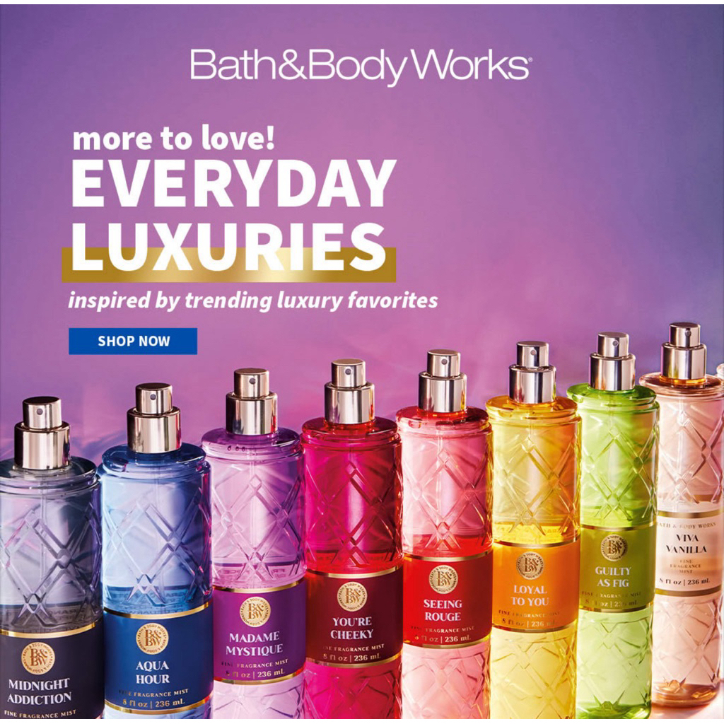 แท้ 💯% น้ำหอมบอดี้มิส Bath&Body Works Luxury Favorite Body Mist