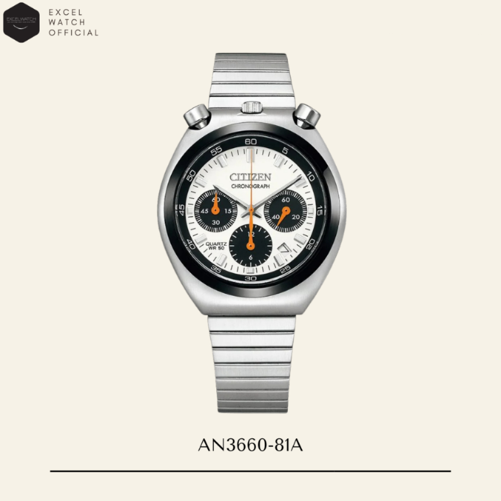 [ Excel Watch ] CITIZEN นาฬิกาซิติเซน CItizen Record Label Tsuno Chrono Re-Issue Bullhead รุ่น AN366