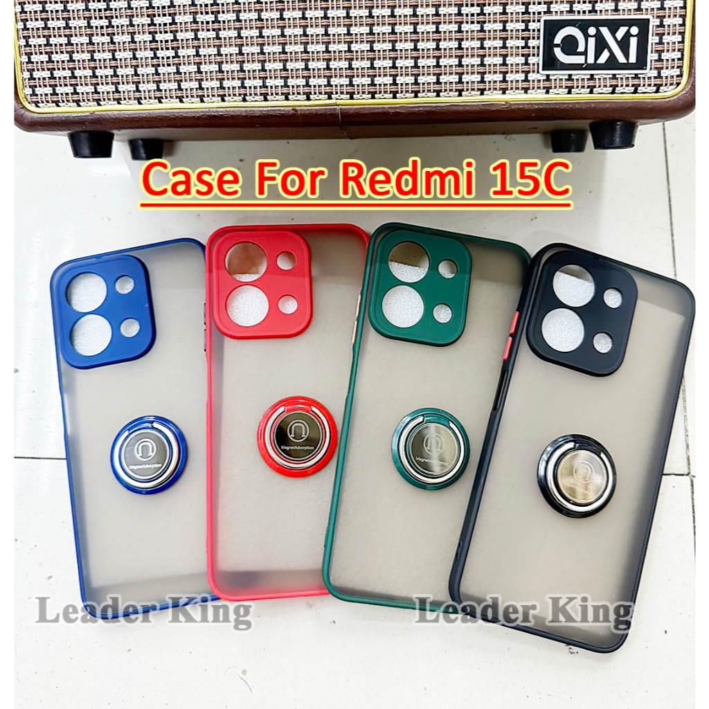 เคสกันกระแทกแฟชั่น สำหรับรุ่น Redmi 15C Redmi 14C Redmi 13C Redmi 12C Redmi A5 แหวนตั้งได้