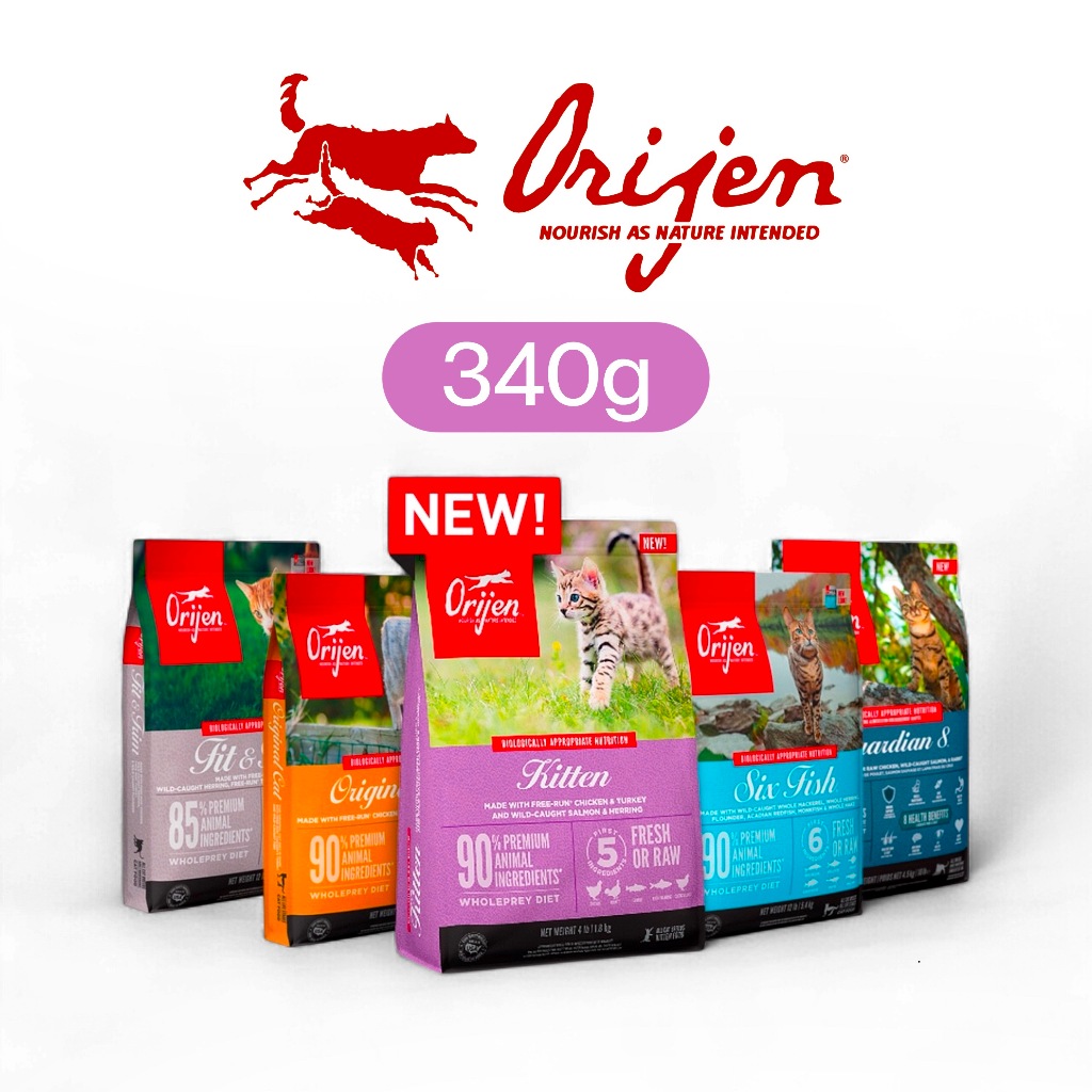 Orijen (Cat) - โอริเจน อาหารสำหรับลูกแมวและแมวโต Cat & Kitten | Six Fish | Fit & Trim 340g