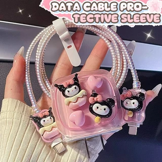 【ส่งจากไทย มาใหม่ 1ชุด 5ชิ้น】เคส สำหรับ ไอโฟน Apple Power Adapter 18W/20Wเคสป้องกันสายชาร์จลายการ์ตูน เคสป้องกันสายชาร์จ