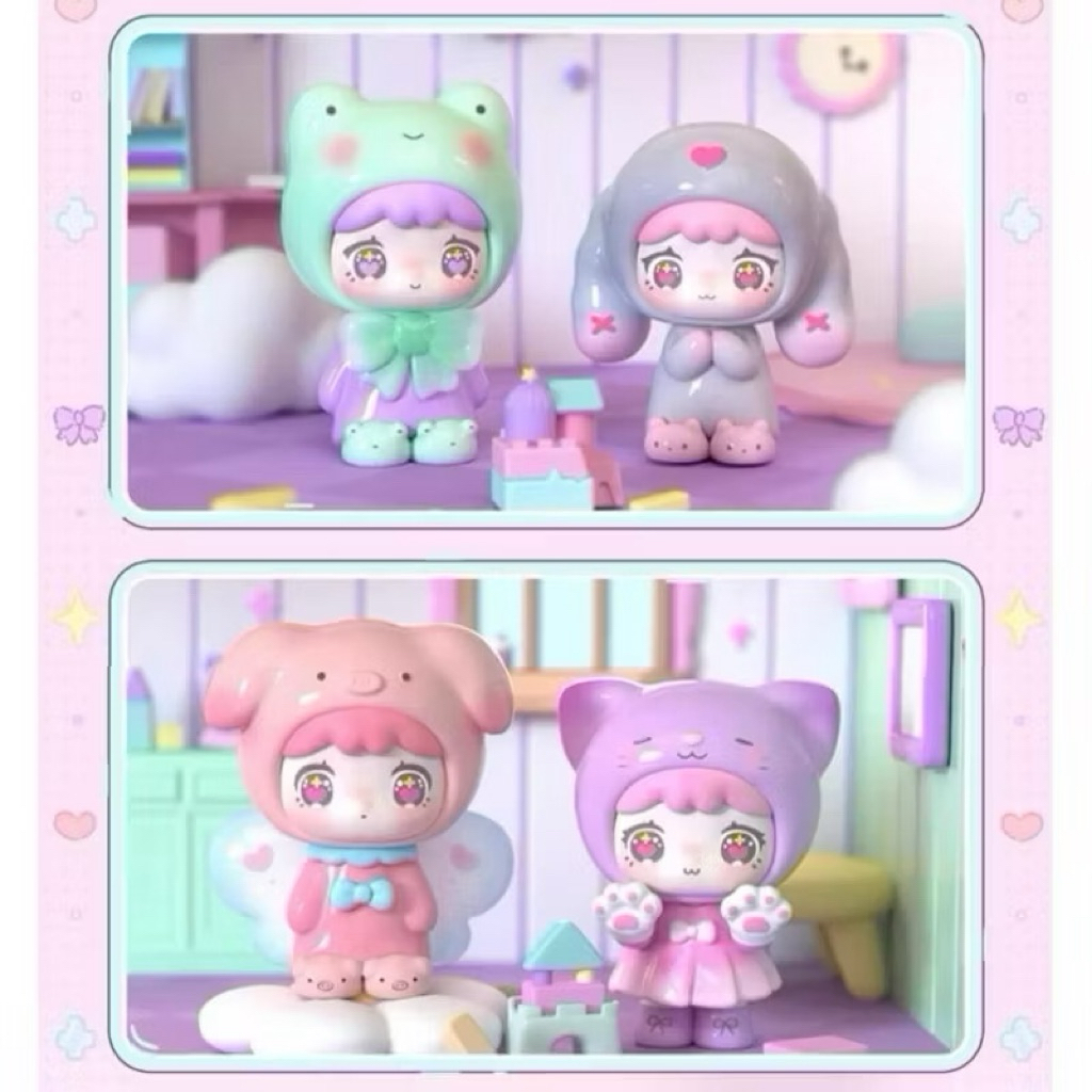 ฟิกเกอร์มินิQubii animal castle สุดน่ารัก แบบสุ่ม