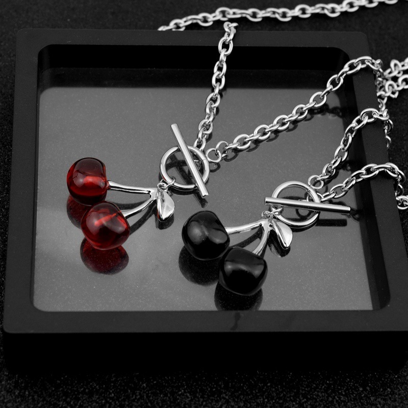 📍(พร้อมจัดส่ง) สร้อยคอเชอร์รี่🍒 สร้อยแฟชั่น สร้อย y2k