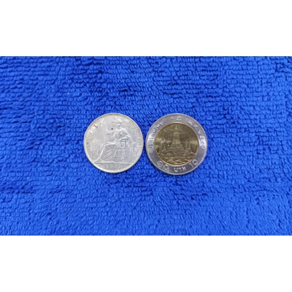 ( MM-400/3) เหรียญ  French Indo - China , 20 Cents