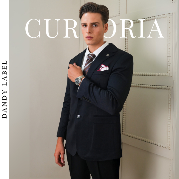 ชุดสูท DANDY LABEL SUITS เซต 2 ชิ้น Limited รุ่น Label-Curvoria [ 2 ชิ้น เสื้อสูท+กางเกง ]