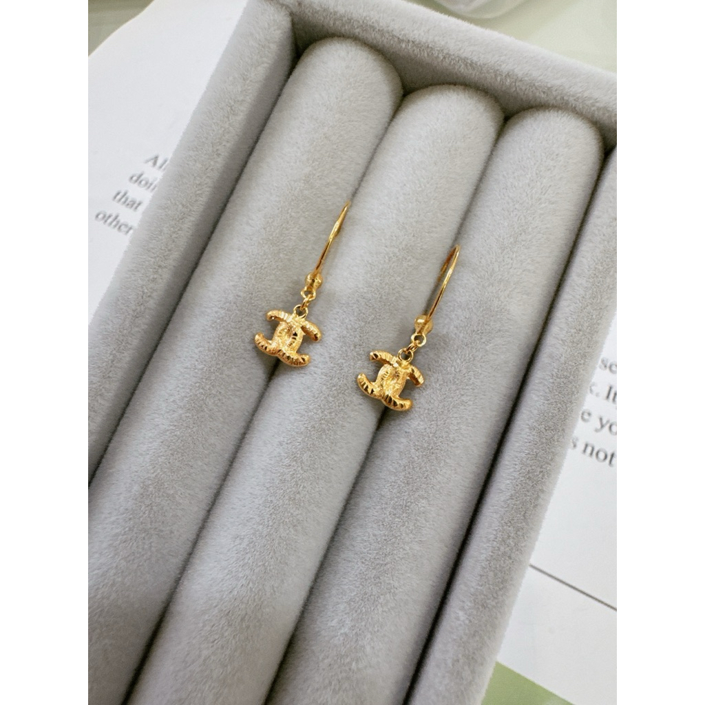 ต่างหูห่วงทอง cc ทองแท้90% สวยมากค่ะ