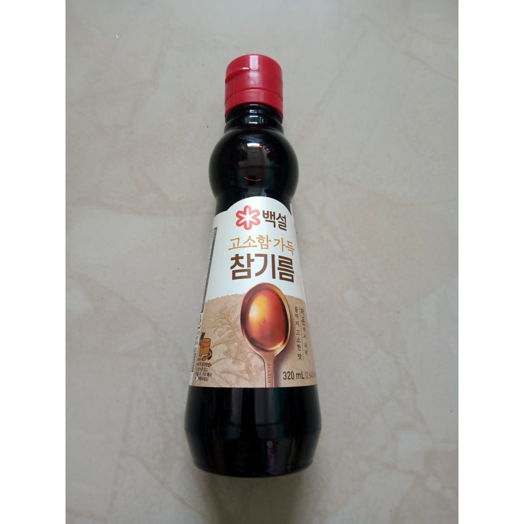 ‼️น้ำมันงา น้ำมันงาธรรมชาติ น้ำมันงาเกาหลี Sesame oil ตรา ซีเจ CJ ขนาด 110ml และ ขนาด 320ml พร้อมส่ง✅✅