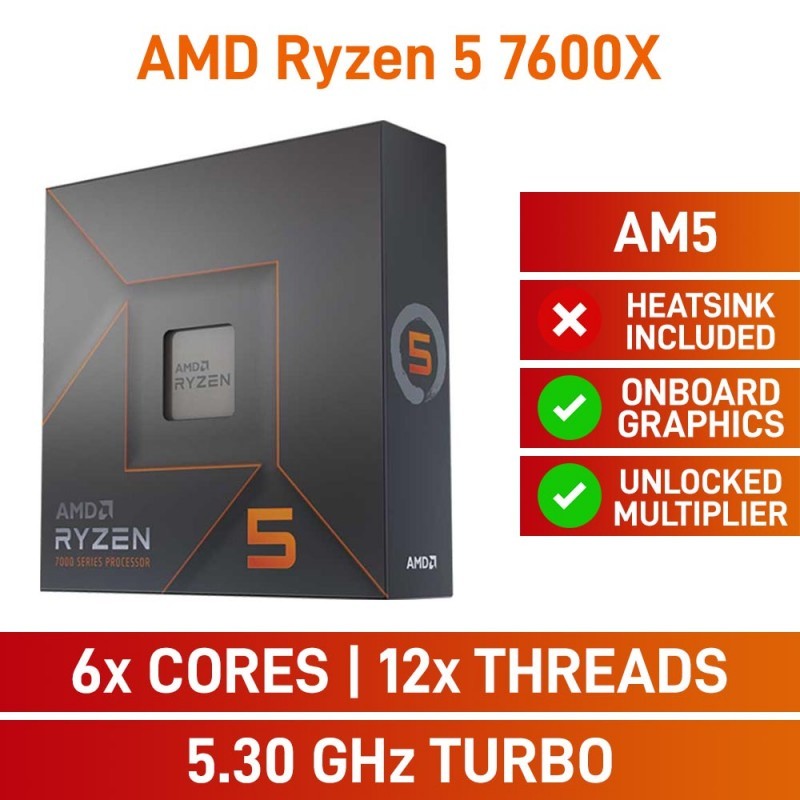 AMD Ryzen 5 7600X 4.7 GHz (Socket AM5)