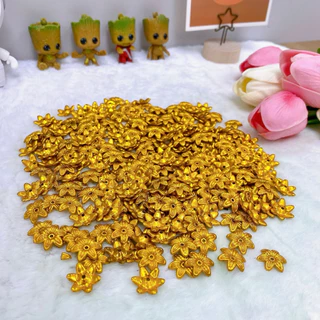 ดอกพิกุลเงิน,ดอกพิกุลทอง🌼แพ็ค100ชิ้น(พร้อมส่ง📌)ตกแต่งเหรียญโปรยทาน