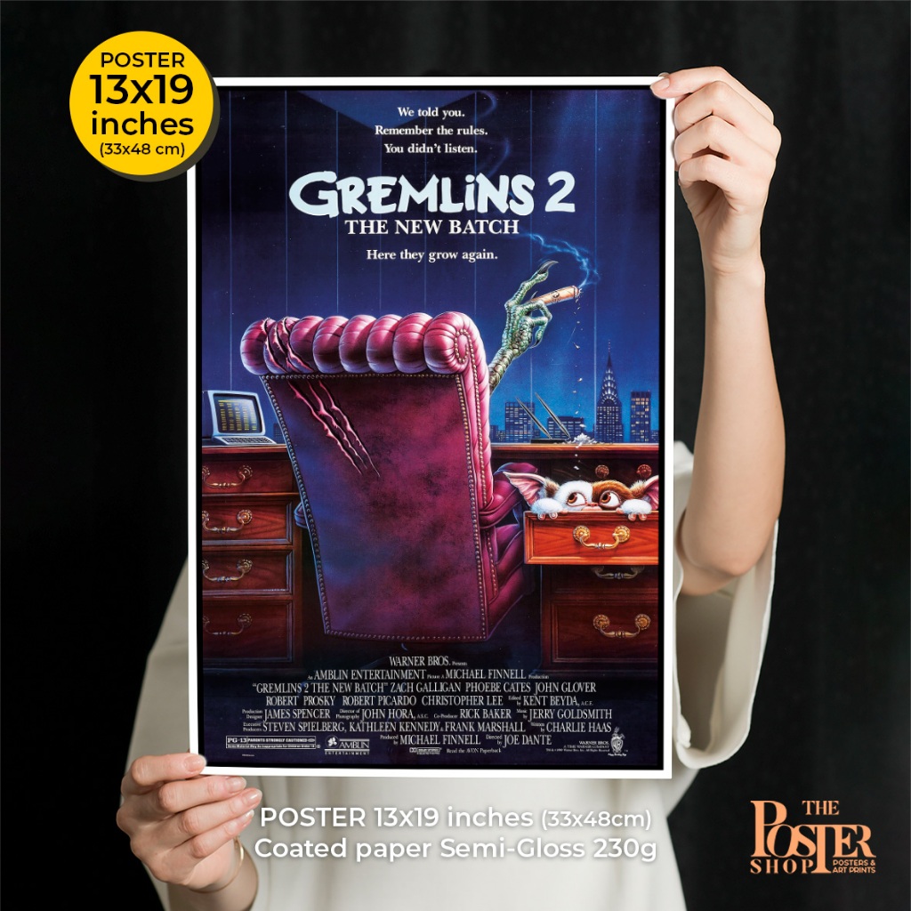 Gremlins Poster (เกรมลินส์ ปีศาจซน) ภาพขนาด 13x19 นิ้ว