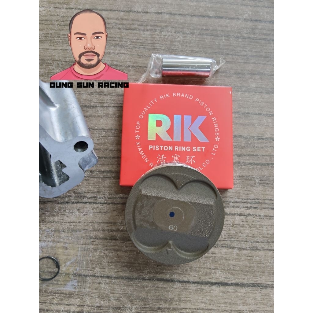 เสื้อสูบ พร้อม ลูกสูบ ขนาด 60 มิล อัฟเป็น 165CC  ใส่YAMAHA SPARK135 X1REXCITER150 MSLAZ  R15ตัวเก่า 