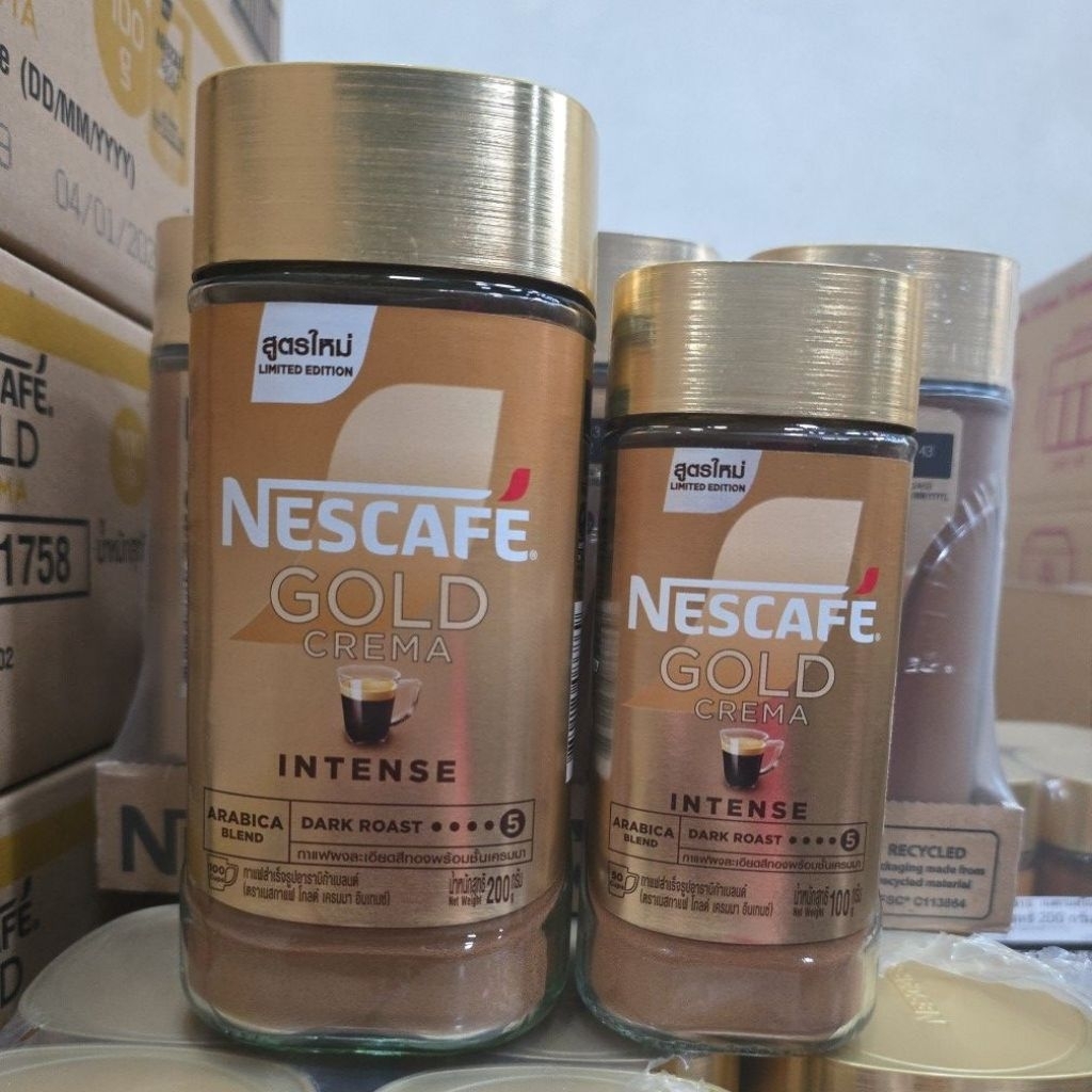 Nescafe Gold Crema jar เนสกาแฟโกลด์เครมาแบบขวด