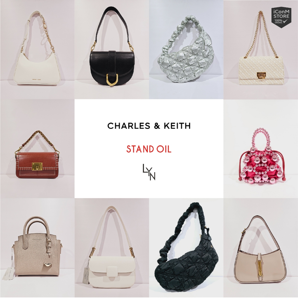 [พร้อมส่ง] CHARLES & KEITH | CARLYN | STAND OIL | LYN กระเป๋าและเครื่องประดับ [สินค้าแท้100% มือ1 ผ่อน0%]