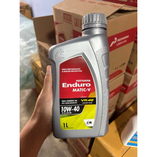 น้ำมันเครื่อง รถจักรยานยนต์ออโตเมติก ENDURO MATIC -V 10w-40 ขนาด 1 ลิตร สังเคราะห์ 100% ขนาด 1 ลิตร