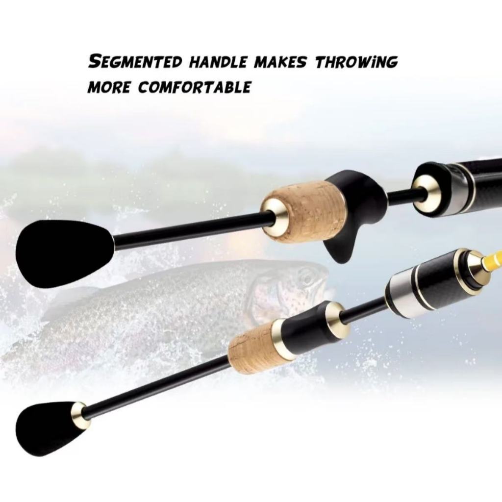 UL 1.35/1.5m/1.8m 2-7lb ultra light fishing rod spinning rod baitcasting RodตกปลาPrawn Rodคาร์บอนไฟเบอร์Rodชุดคันเ - รูปที่ 2