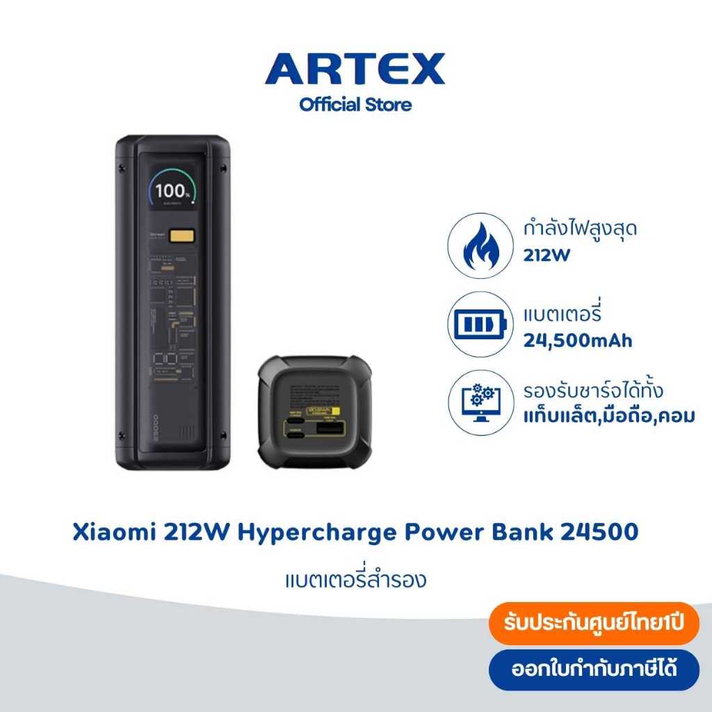 Xiaomi MI 212W HyperCharge 24500mAh Power Bank – ชาร์จเร็วสูงสุด 212W