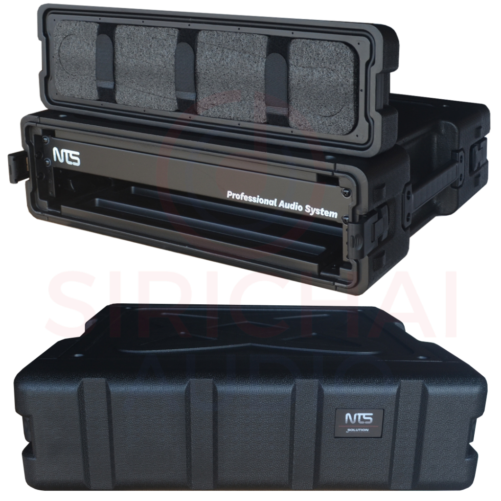 แร็ค NTS รุ่น PE2UL ลึก17นิ้ว โพลีเอทิลีน ตู้Rack กล่องใส่อุปกรณ์เครื่องเสียง rack แร็ค2U