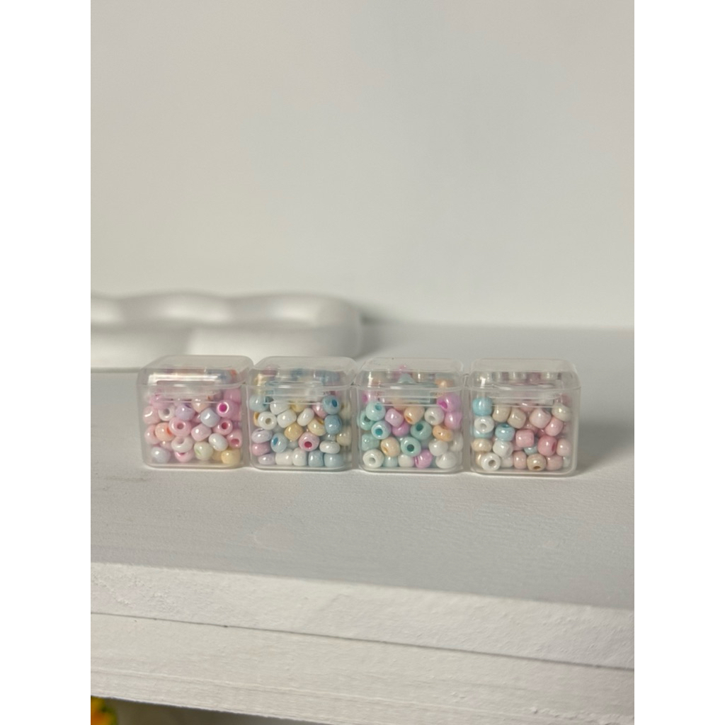 ลูกปัดเม็ดทราย แบบแถว4ช่อง ช่องละ9กรัมDiy - รูปที่ 5