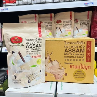 ชาแดงอัดสัม ตรามือขนาด250กรัม (ลัง)
