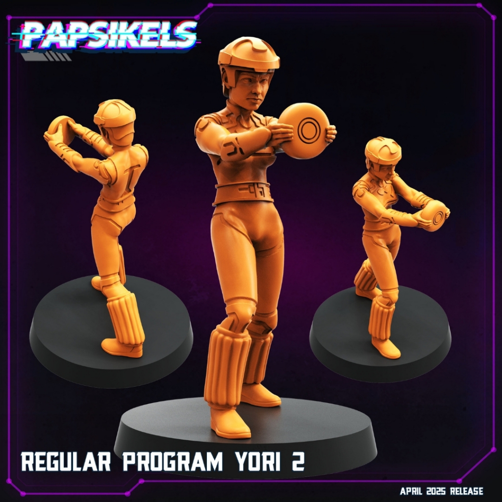 Regular Program Yori [2] - Light Grid - Humanoid (Program) Human / 32mm scale 3D printed miniature P