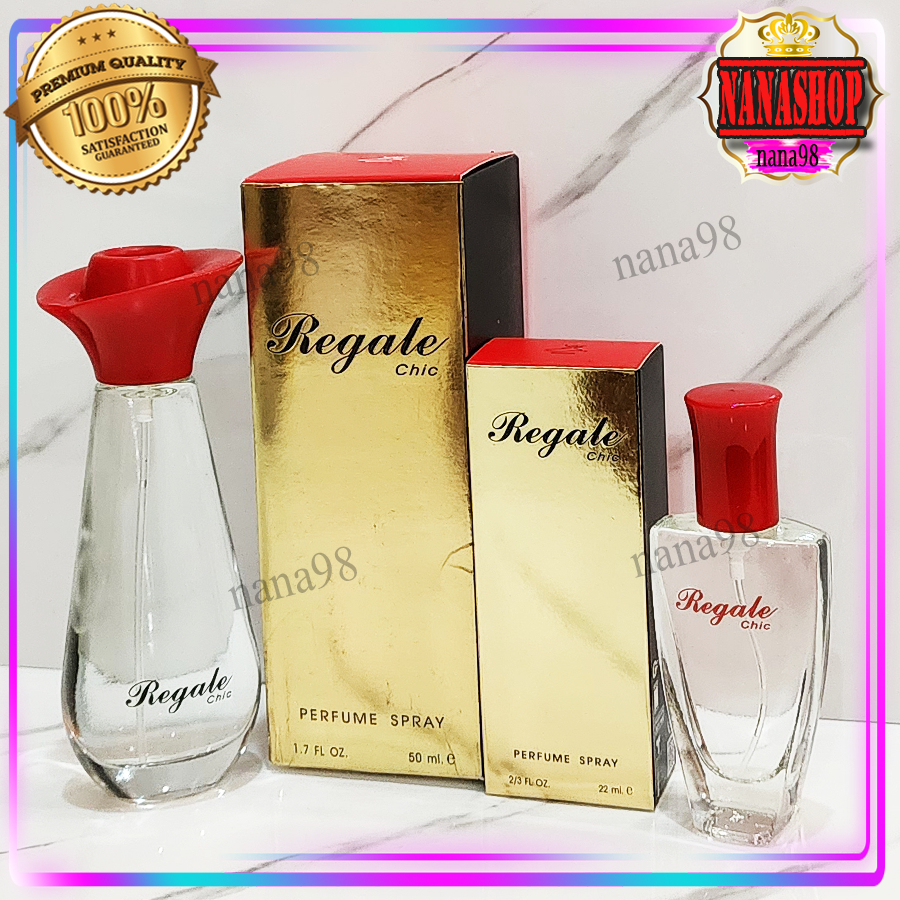 ส่งฟรี น้ำหอม รีเกล ชิค Regale Chic Perfume SPRAY รีเกล  เพอร์ฟูม สเปรย์ กล่องทอง แดง 50 ml. ราคา ถูกที่สุด ดีลบีเคเค แกลเลอรีภาพที่ 8
