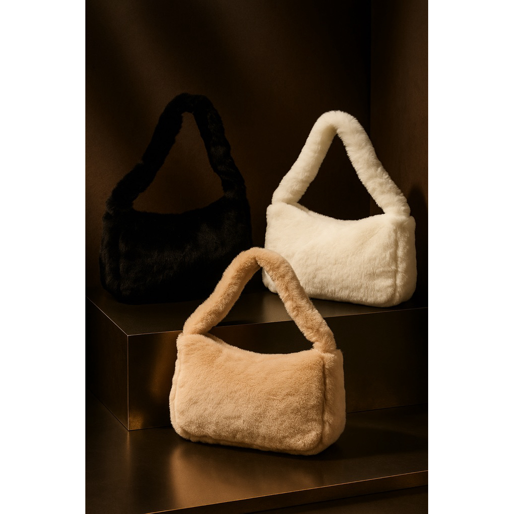 Fur Bag กระเป๋าขนนุ่ม ถือก็ได้ คล้องแขน สะพายไหล่ก็เลิศ