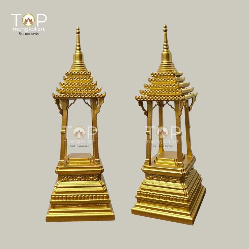 TMA PL08 ตู้ครอบพระ สไตล์บุษบก พระชัยนวโลหะ