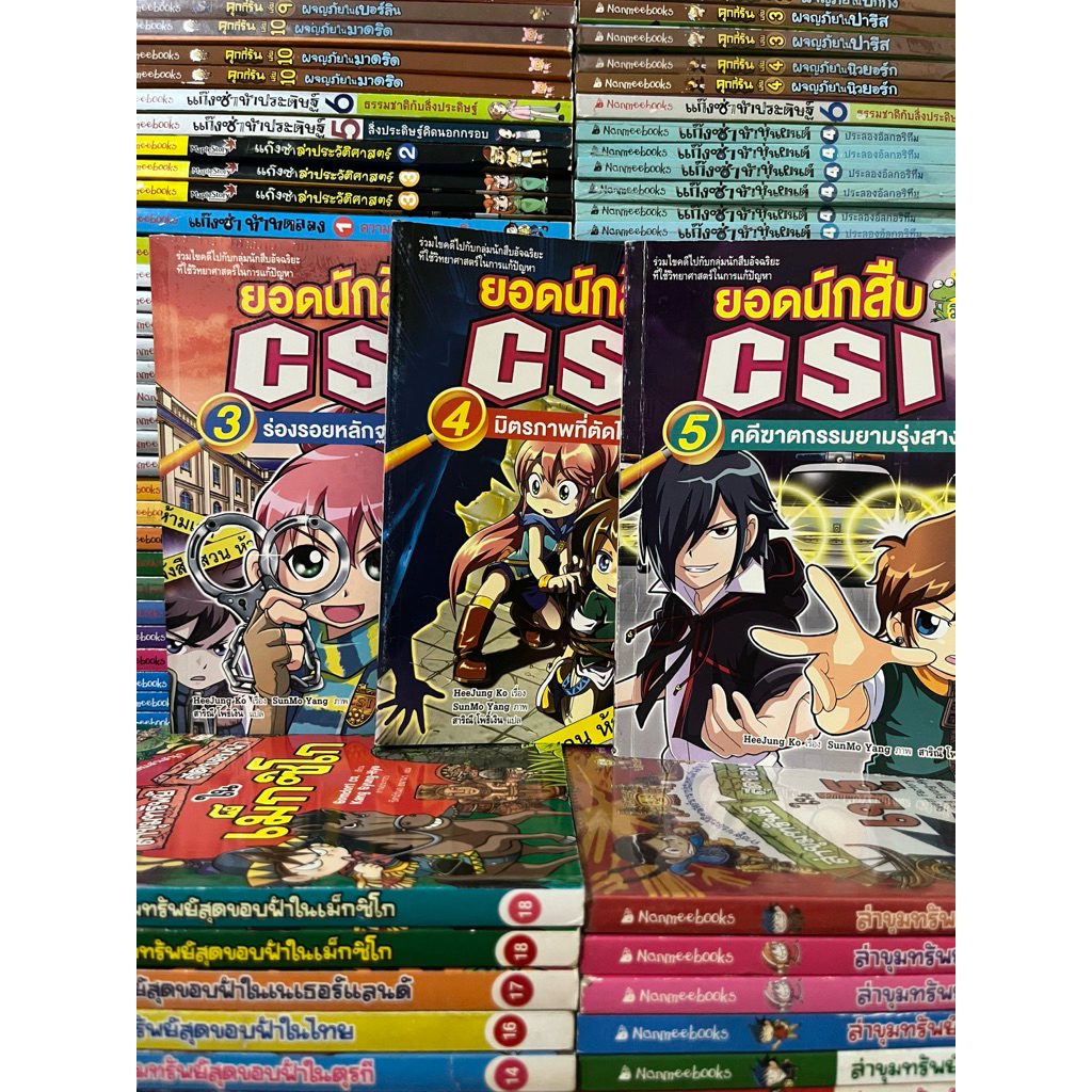 หนังสือการ์ตูนยอดนักสืบCSI การ์ตูนความรู้วิทยาศาสตร์ การ์ตูนความรู้สำหรับเด็ก หนังสือมือสอง