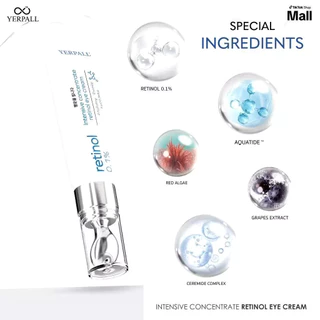 [ของแท้+ส่งฟรี] Yerpall Retinol Eye Cream เยอเพิล อินเทนซีฟ คอนเซนเทรด เรตินอล อาย ครีม วิตามินใต้ตา