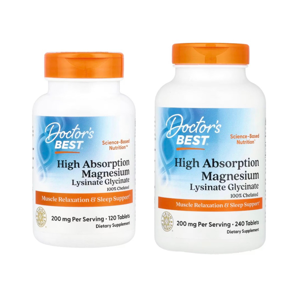 exp 07/2028 Doctor's Best High Absorption Magnesium Glycinate Lysinate