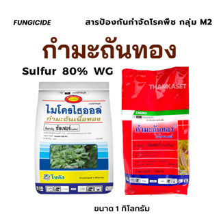 กำมะถัน เนื้อทอง ไมโครไธออล ไมโครเบลล์ sulfur 80% กำจัดไรแดง…