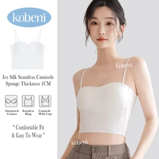 ⭐KOBENI⭐เสื้อสายเดี่ยวแฟชั่น ไซส์เล็กและสาวอวบ มีฟองน้ำในตัว ผ้าดีมาก สายปรับได้ งานสวยมาก มี4สี