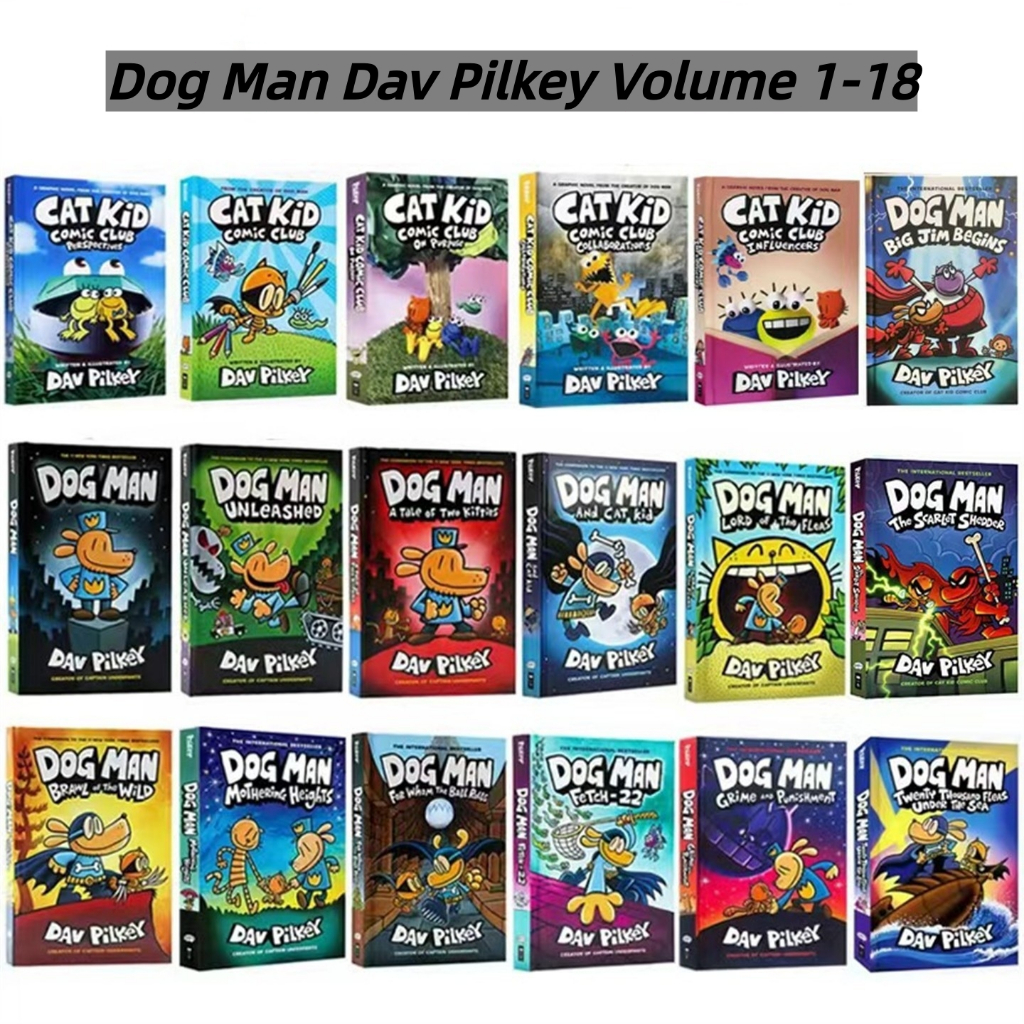 Detective Dog's Adventure Dog Man 1-18 English Edition Children's Comic Book