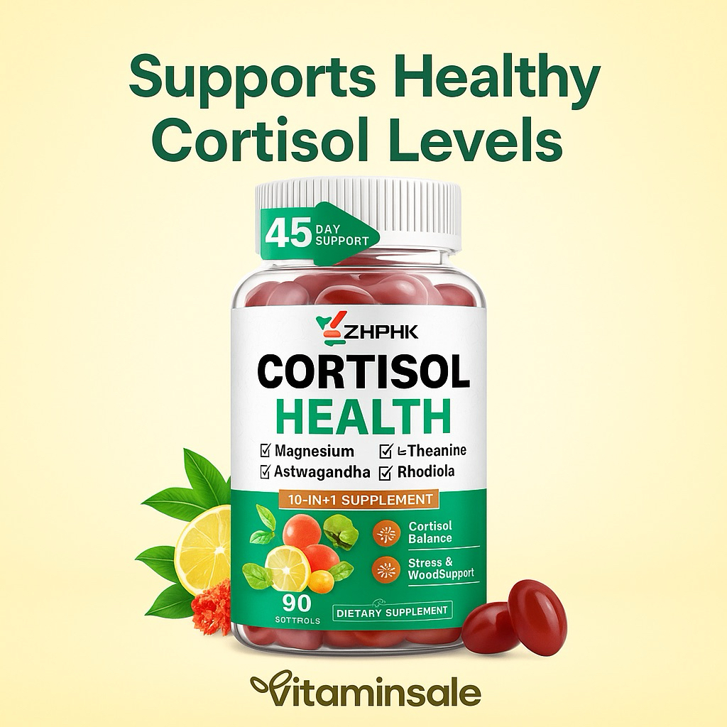Cortisol Health 90 Softgels – 10-in-1 Calm & Night Support