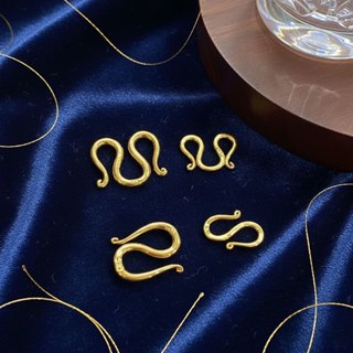 ตะขอชุบทอง ตะขอสร้อยคอ ตะขอสำรอง มีตราปั้ม แบบหนาพิเศษ P93