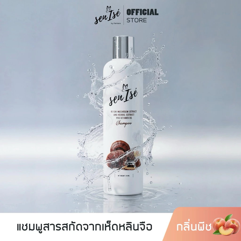 senise shampoo แชมพูเซนิเซ่ แชมพูของน้ำปาย ลดผมร่วง หัวมันง่าย เป็นสิว เร่งผมยาวไว เร่งผมงอกใหม่ เหมาะกับผิวแพ้ง่าย
