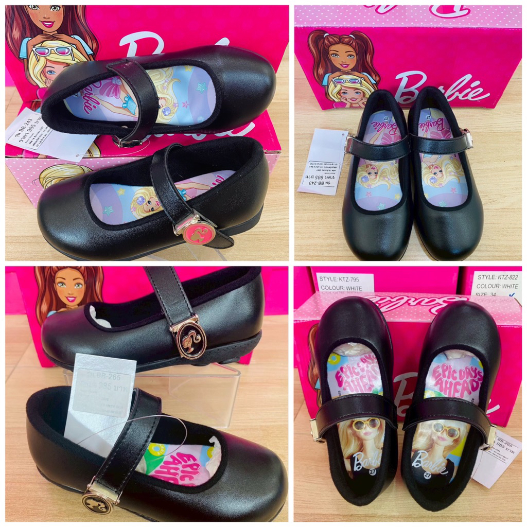 🎀 รองเท้านักเรียน Barbie แบบ Tape / Cliplock 🎀 (ขอบิลเบิกโรงเรียนแจ้งในช่องแชทนะคะ)