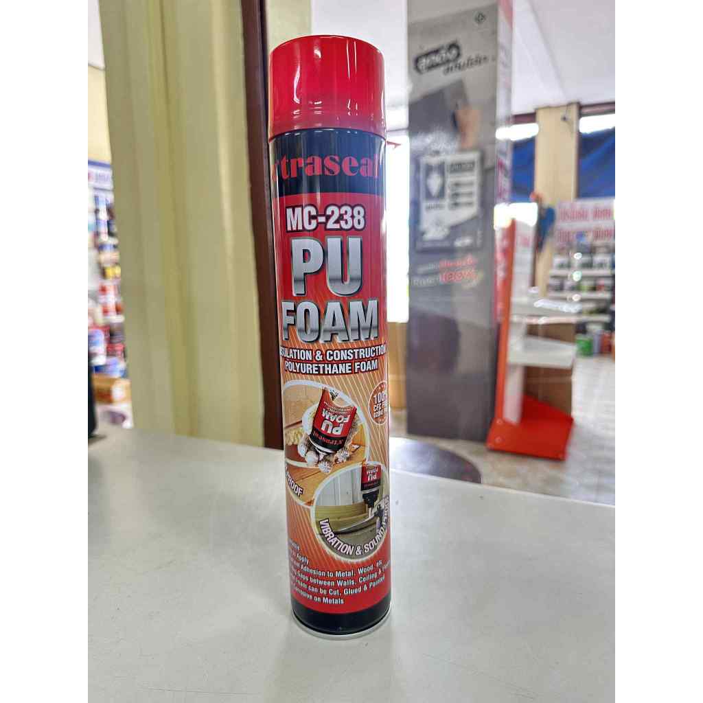 พียูโฟม PU FOAM สเปรย์โฟม Xtraseal 750 มล. สำหรับฉีดอุดรอยแตก ผนังแยก ผนังทรุด อุดรอยต่อ อุดรอยรั่ว