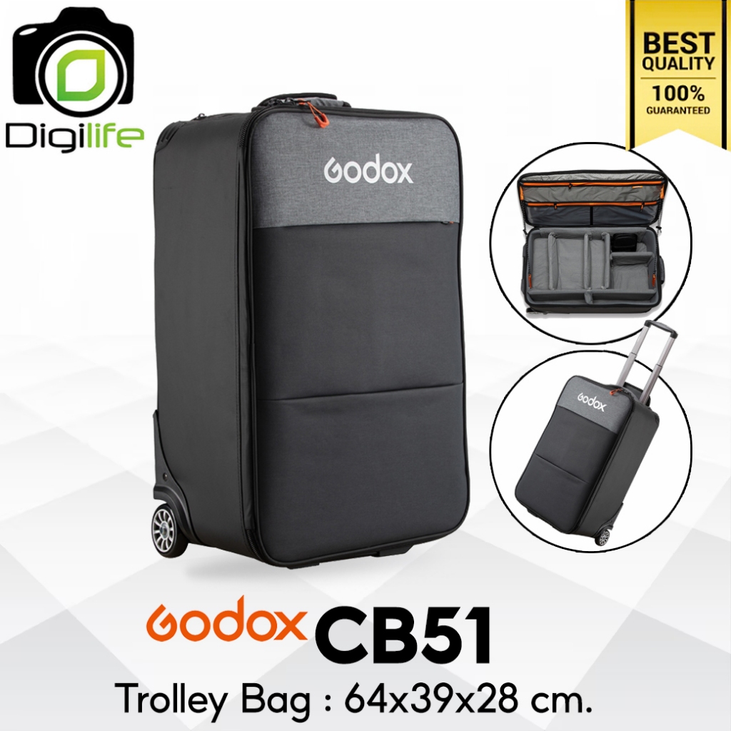 Godox Bag CB51 Trolley Bag For Camera, Flash, LED, Accessories กระเป๋าล้อลาก สำหรับ กล้อง และ อุปกรณ